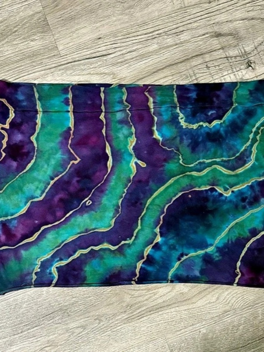 Tie dye Mini Skirt in Purple & Green Like New